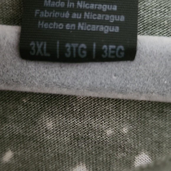 NWOT Bella Canvas Olive Green Bleached Handmade Graphic T-Shirt Sunflower 3XL - Picture 4 of 6